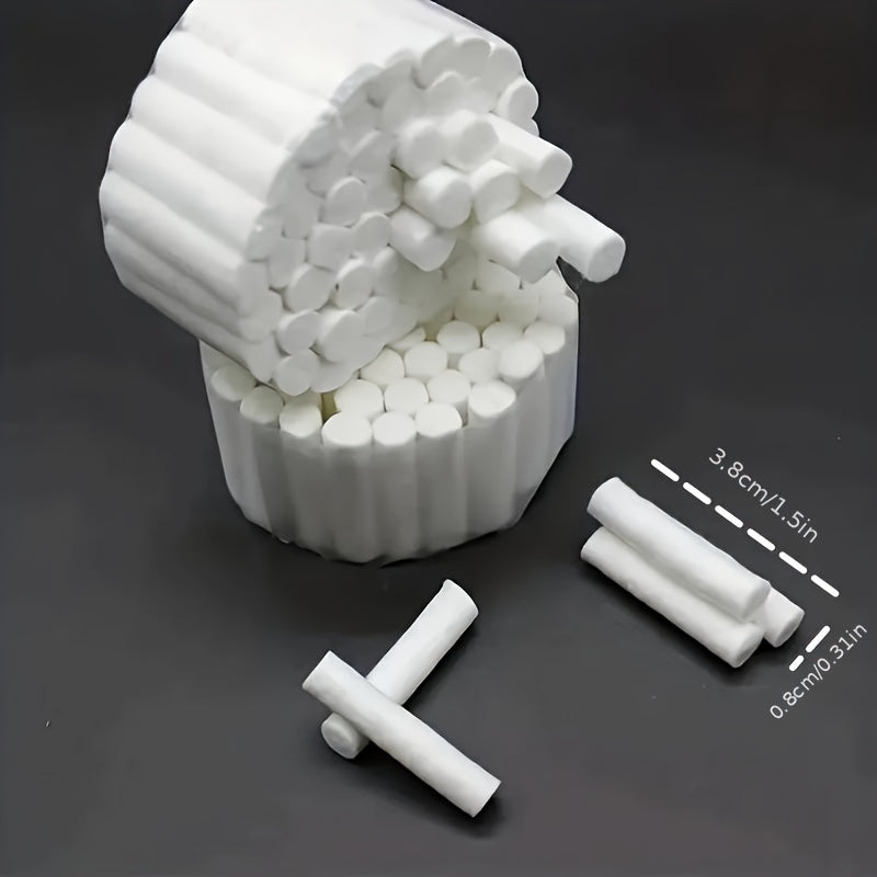 1000/200/100/50pcs Disposable Dental Cotton Rolls, absorbent for mouth and nose.