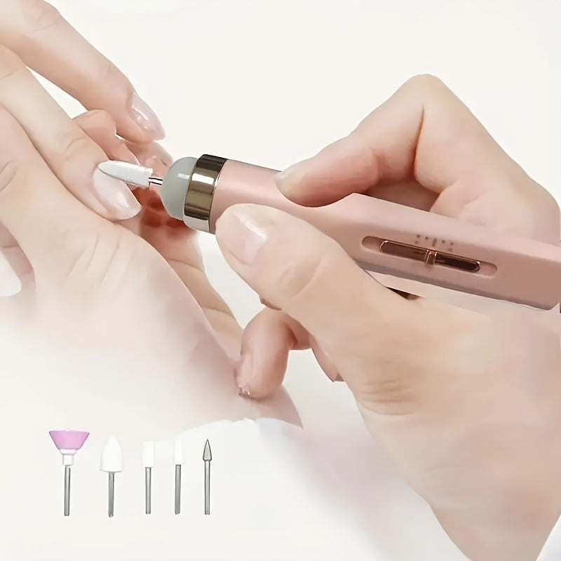 Nail file tool for home and salon use, achieves professional nail art at home.