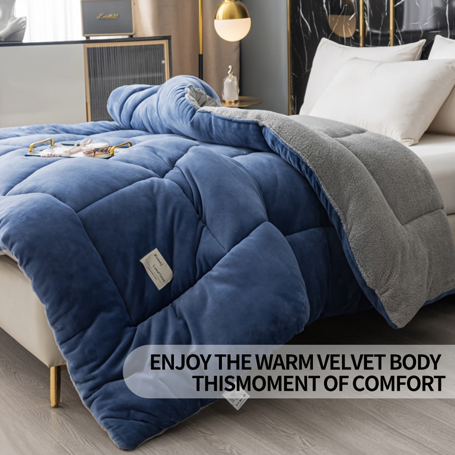 Bizning Plush Sherpa Fleece Comforter bilan qulaylikka sho'ng'ing - juda yumshoq, qulay va yil davomida foydalanish uchun uslubiy, qaytariladigan plaid naqshiga ega va oson parvarish qilish uchun mashinada yuvish mumkin.