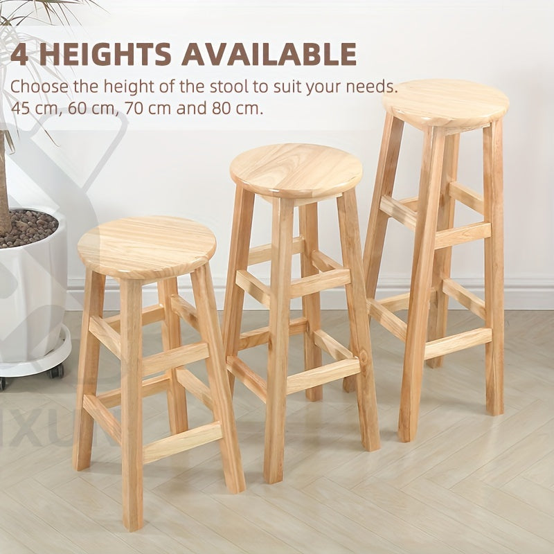 Introducing our Nordic Style Bar Stool, featuring a timeless retro design perfect for bars, restaurants, cafes, and more. With a height of 30cm/11.81inch and a seat diameter of 70cm/27.55inch, this stool stands at an overall height of 80cm/31.49inch.