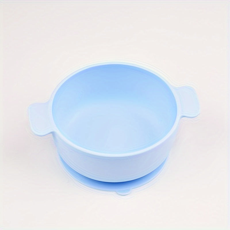 BPA-Free Silicone Feeding Bowl for Kids with Suction Cup - Safe for Microwave & Dishwasher, Ideal for Young Children