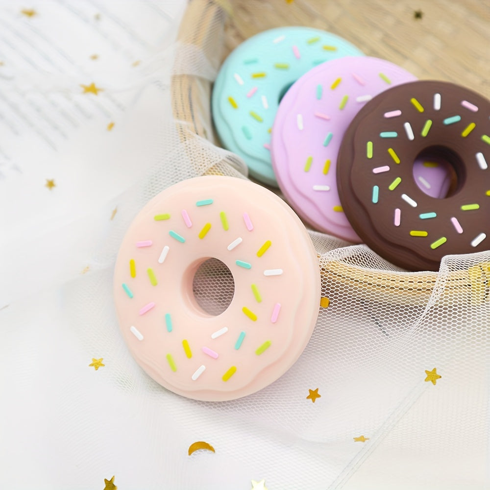 Baby Donut Teether made of Gentle Silicone: Dishwasher-Safe and Suitable for Ages 0-3 years