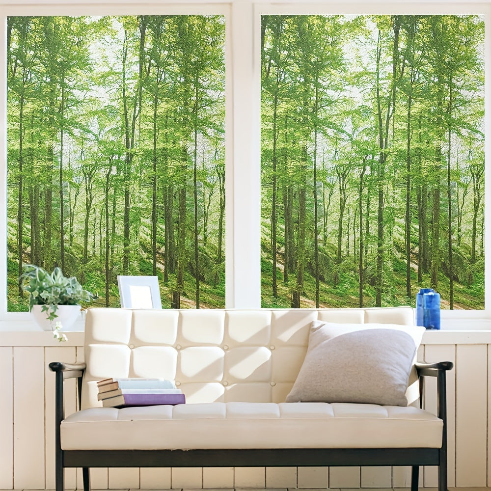 Opaque Self-Adhesive PVC Static Frosted Glass Window Film for Privacy - Ideal for Bathroom, Bedroom, Living Room, Office, and Home Decor.