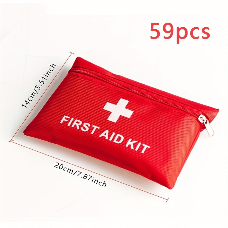 First Aid Kits with 59, 200, or 210pcs for medical emergencies at home, in the car, while hiking, or camping.