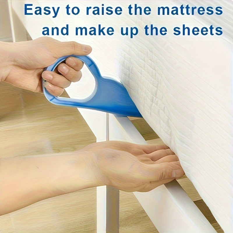 1-Pack Ergonomic Bed Sheet & Bed Skirt Tucking Tool in Blue - Easy Insert Design for Neatly Tucked Corners