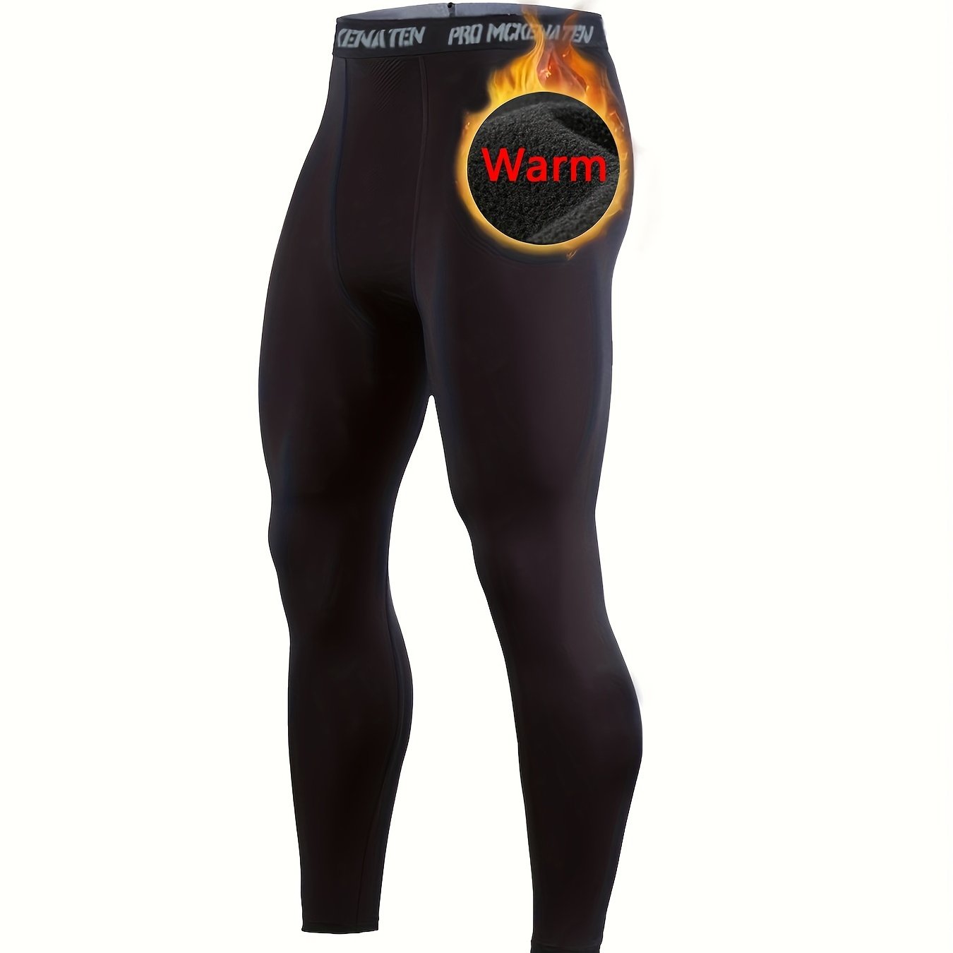 Men's Thermal Compression Base Layer Basketball Running Tights