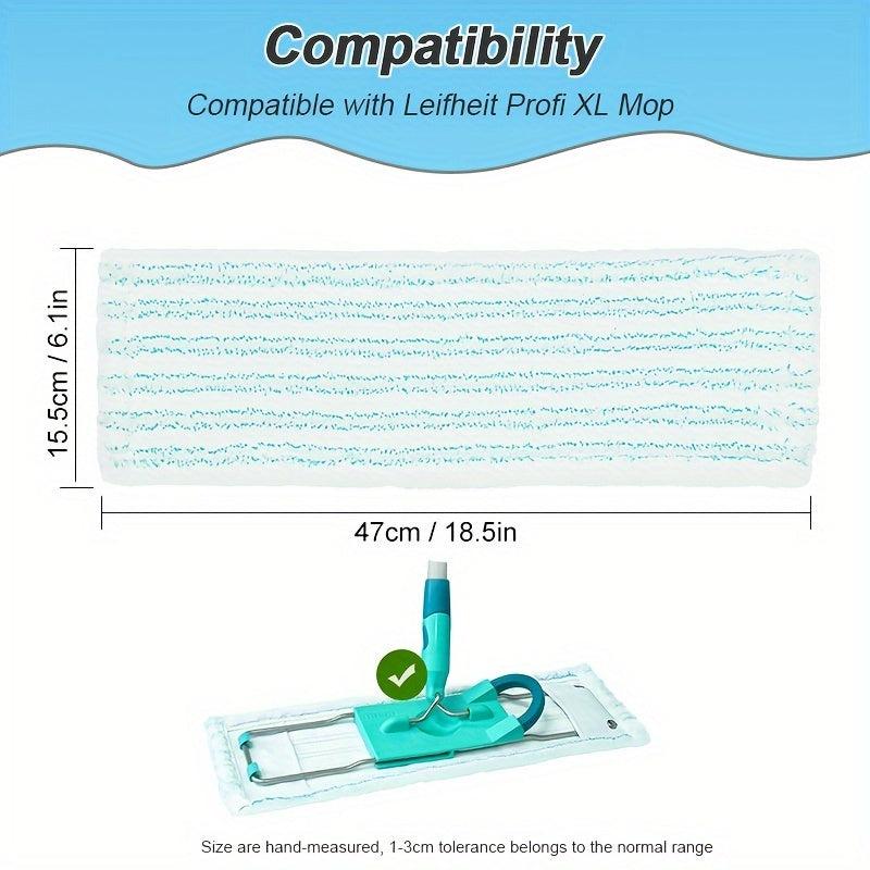 Introducing the Yuunaie XL New Style Leifheit Mop Replacement Pads - a set of 2/4/5pcs designed to be compatible with the Leifheit Profi XL Mop. These pads are easy to assemble and are perfect for deep cleaning, dusting, and washing. They are washable