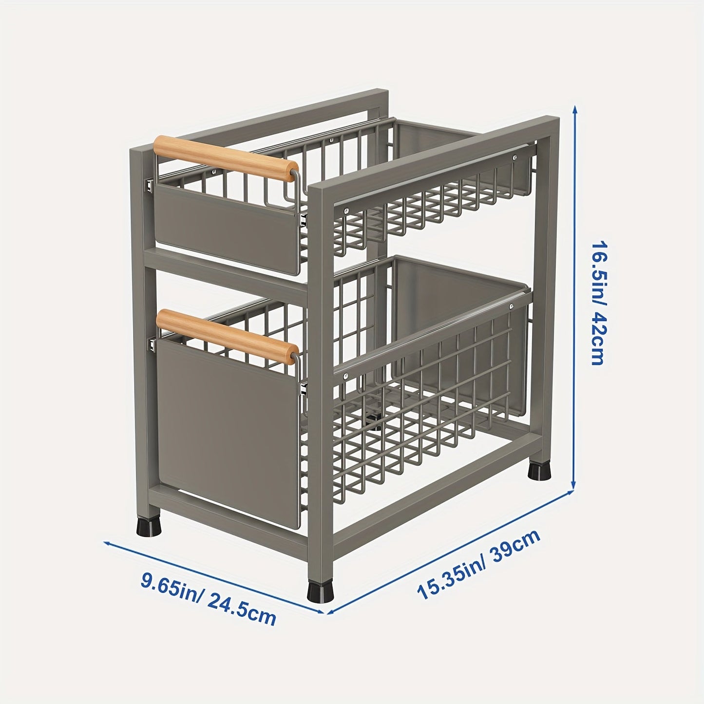 Spice Rack Organizer for Kitchen Cabinets – Durable Pull-Out Design, Easy-to-Install, Affordable Kitchen Gadget