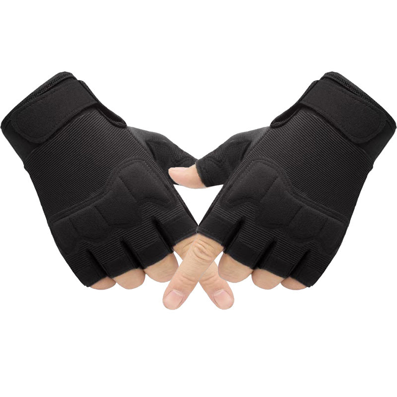 Half-finger gloves for men and women suitable for sports, cycling, fitness, outdoor activities, and fishing.