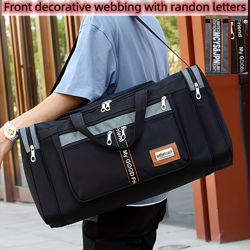 Versatile travel bag for men with large capacity and foldable design, ideal for business trips.