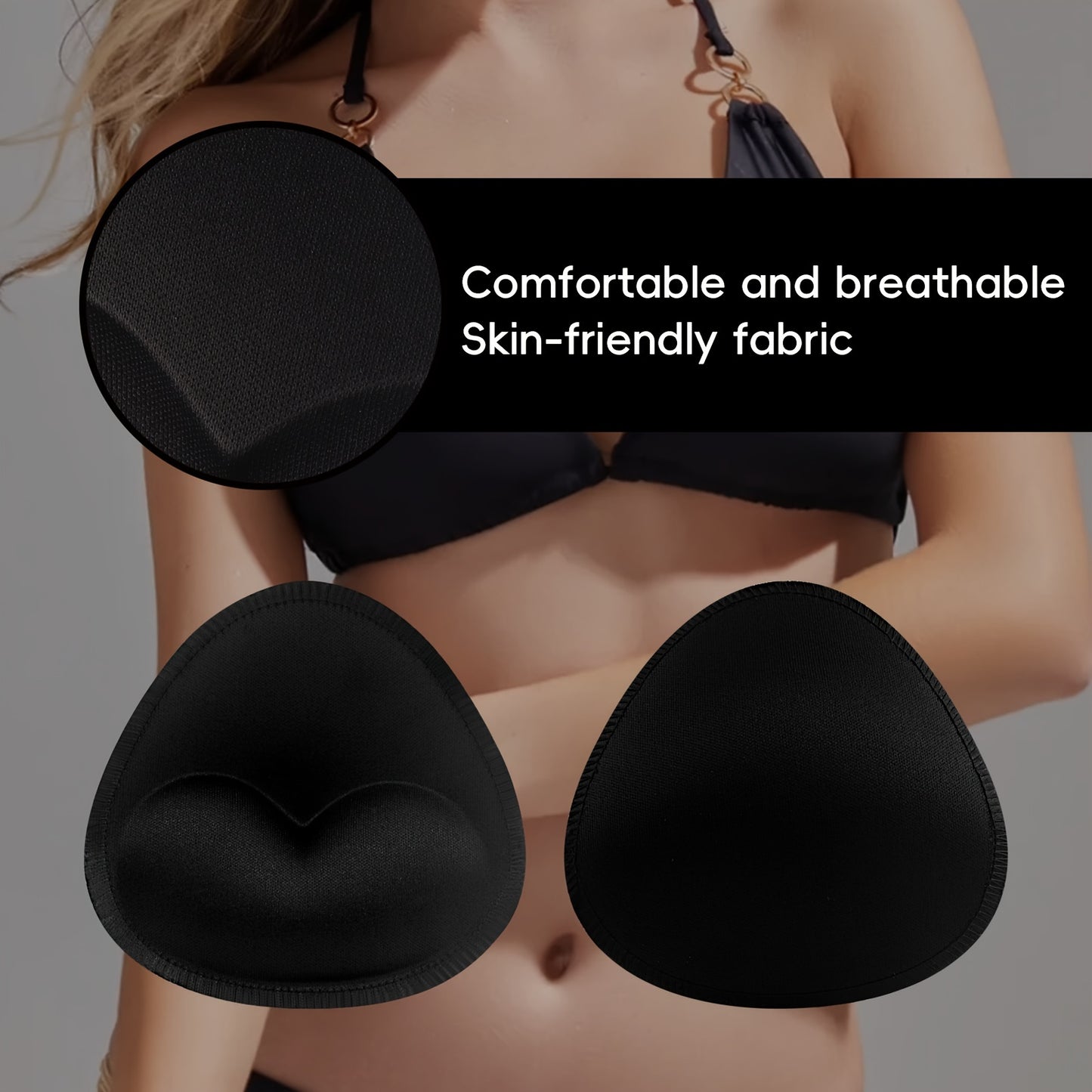 4 pairs of invisible anti-convex chest enhancer pads for women's lingerie and underwear.