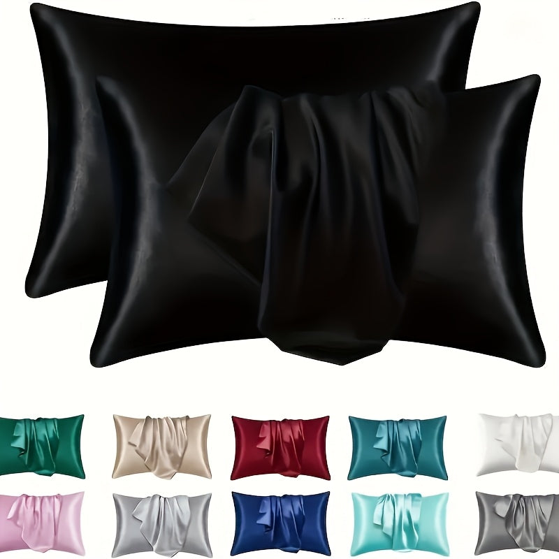 Satin Pillowcase -Envelope Closure Hypoallergenic Breathable and Durable Pillow Cover -Luxurious Bedding Option for Bedroom Supplies -Valentine's Day Gift -Pillow Case Only