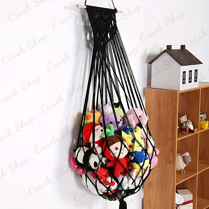 Stuffing animal hammocks, stuffing animal nets, stuffing animal storage plush toy rack, kid's nursery toy organizer, spacious and simple to set up