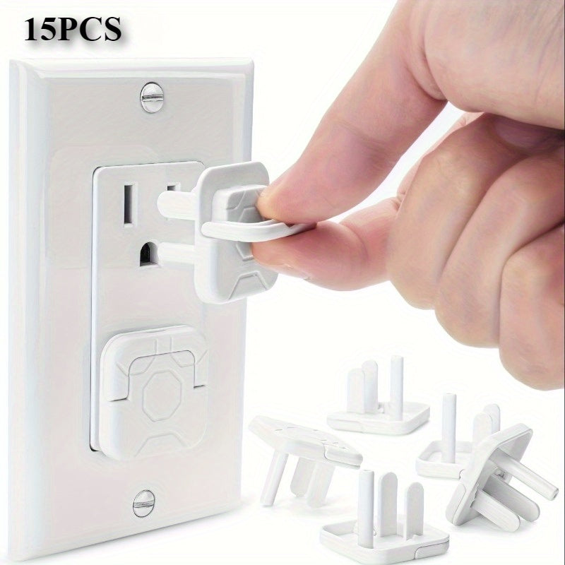 Protect your outlets with the 15-Pack SHMMELZ Outlet Covers. These safety electric plug protectors are made of phthalate-free plastic and designed for adults 18 years and older. Featuring a secure 3-prong design, they are easy for adults to remove.