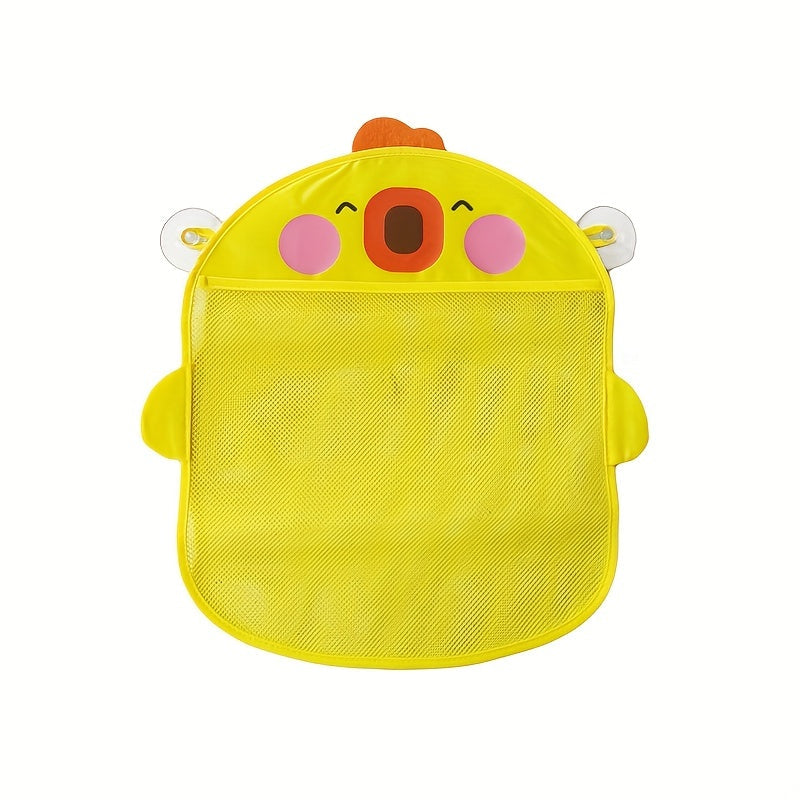 Cartoon Bath Storage Net Bag - Waterproof and Neatly Organized with Suction Cup Hanging! Perfect Christmas or Halloween Gift