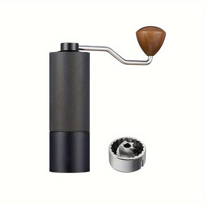 Premium Manual Coffee Bean Grinder with Lattice Pattern Handle - Perfect for Home and Work Use