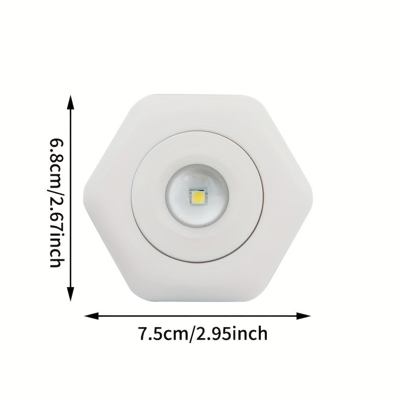 Современная светодиодная лампа заката с шестигранным дизайном, двухуровневая яркость, управление кнопкой, работающая от батареек. Идеально подходит для спальни, гостиной, шкафа, фонов для фотографии.
