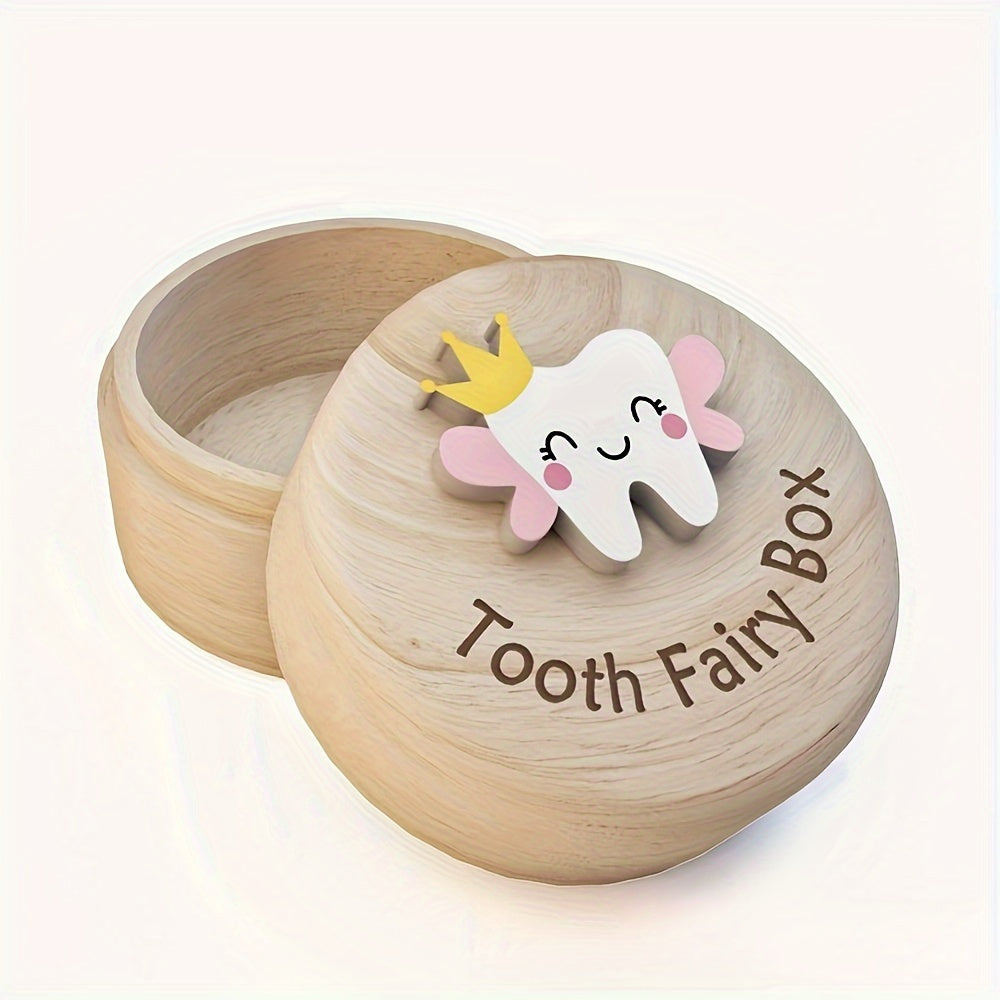 Wooden Tooth Fairy Box: Capture Your First Tooth in this Adorable Keepsake, an Ideal Gift for a Birthday or Special Occasion