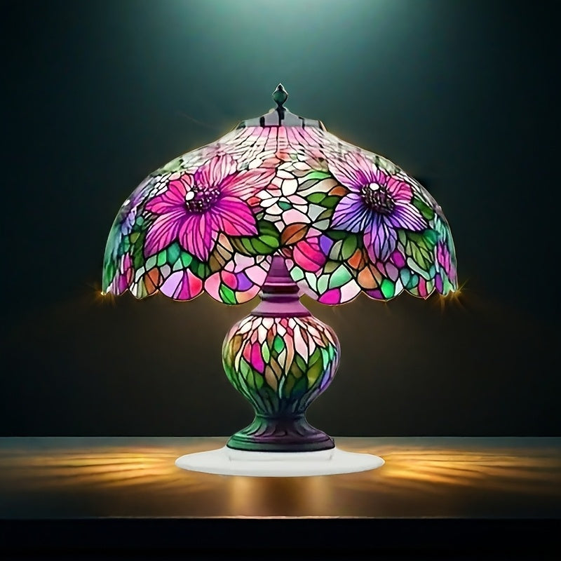 Bohemian style acrylic table lamp, perfect for home and office decor, versatile desktop decoration, great holiday gift.