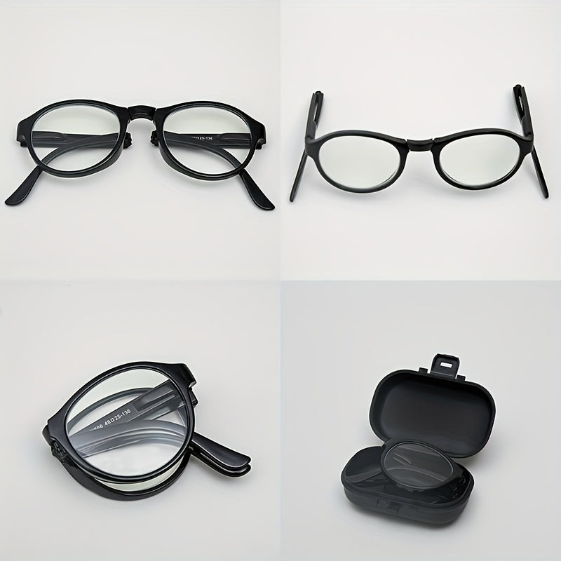 Stylish folding reading glasses for men and women with high-quality design and portable size, perfect for presbyopia.