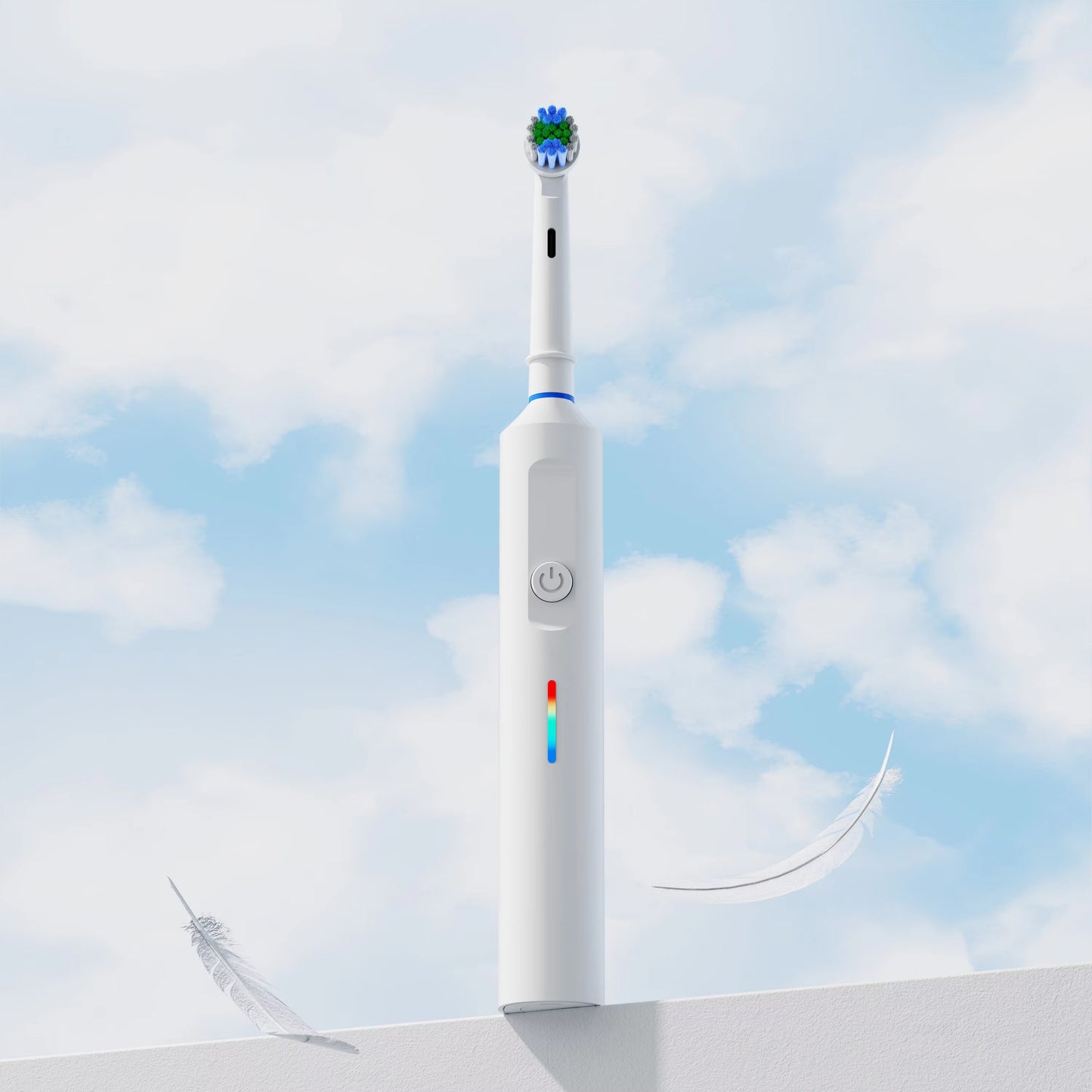 Alyson electric toothbrush with 4/6/8 brush heads, 3D rotating head, smart adult soft hair, fully automatic teeth cleaner, suitable for men and women. Features IPX7 waterproof rating, 3