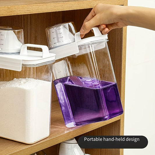 Large Capacity Laundry Detergent Storage Box - Perfect for Home Use, Kitchen & Bathroom Organization without Electricity Needed. Great for Christmas or Halloween Gifts!