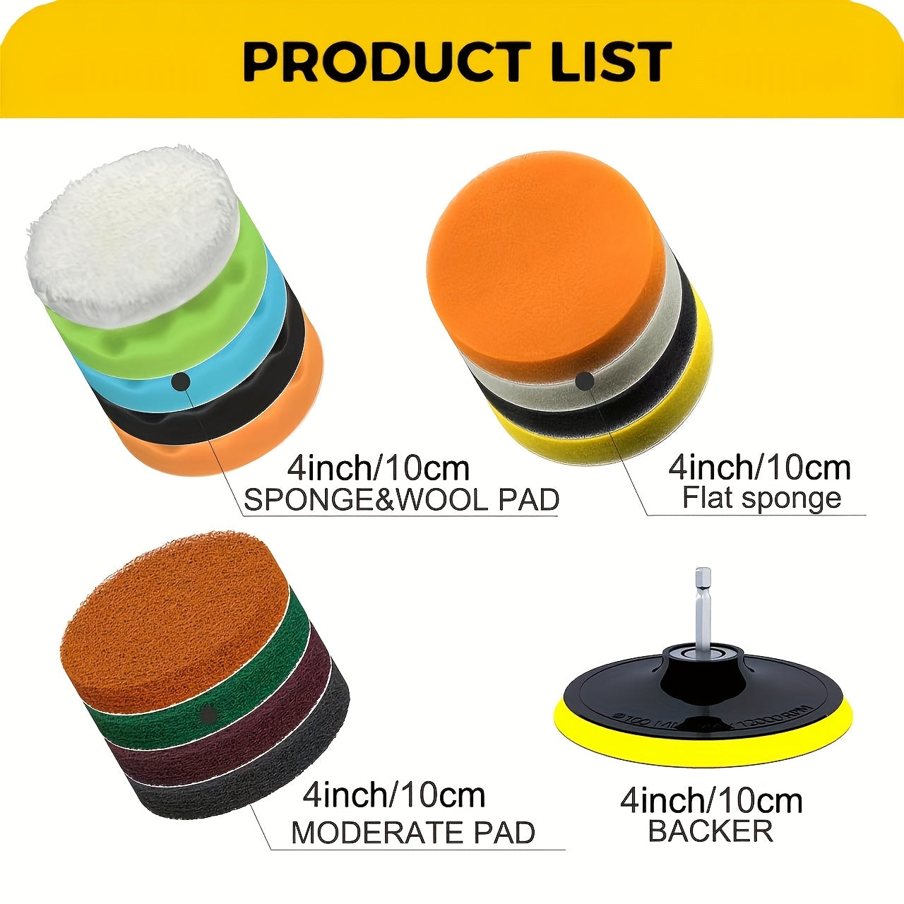 Set of 23 Pieces Including Drill Brushes, Window Brushes, Blind Spot Brushes, Dust Cleaning Brushes, Scouring Pads, and Drill Brush Accessories. Ideal for Cleaning Crevice Floors, Bathrooms, Kitchens, Tiles, Corners, Floors, Car Wheels, and Blind Spots.