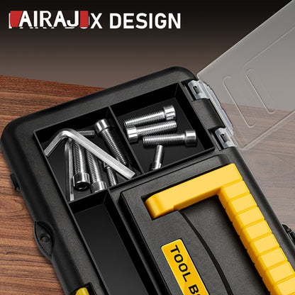 AIRAJ 1pc Multifunctional Mini Tool Box with Handle, Organizer Storage Box, Lightweight & Durable for Craft and Household Use