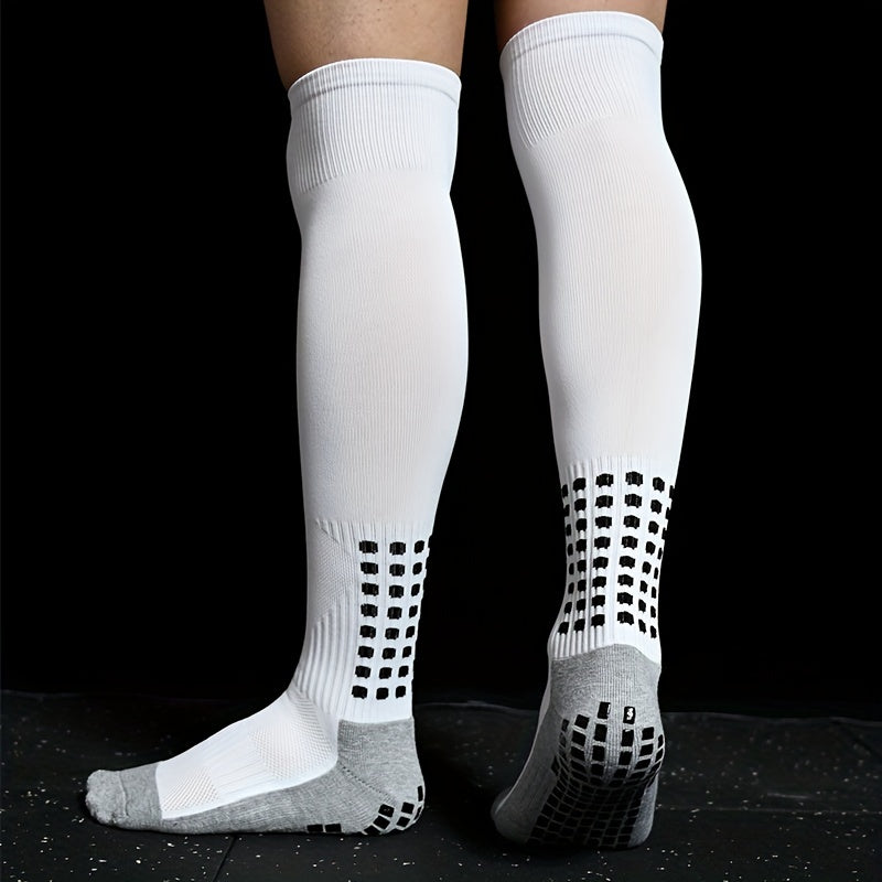 Men's knee high football soccerball sport socks, 1/2 pairs