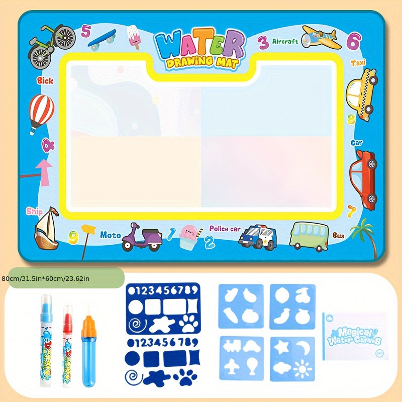 Toy puzzles, Enchanted Water Canvas, Drawing Pad, Scribble Board, Kids' Graffiti Art, Watercolor Mat, Artistic Drawing Board