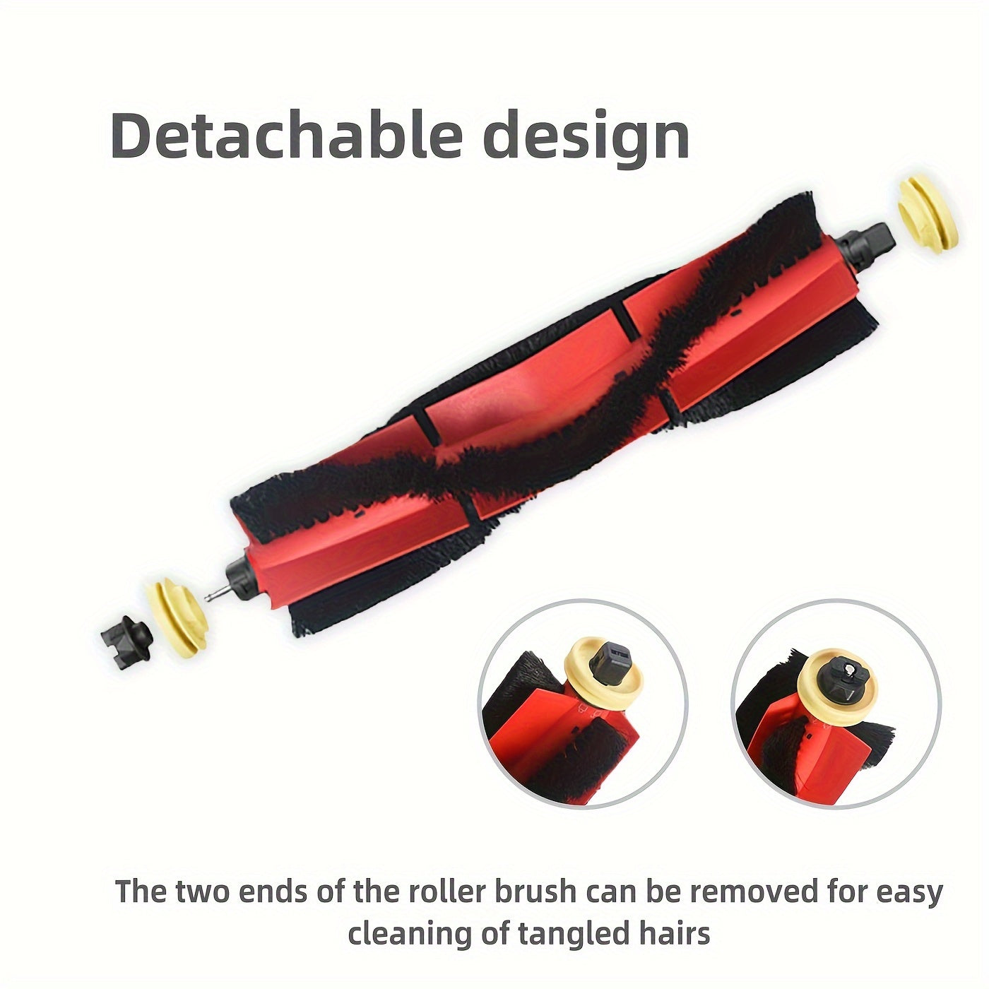 Enhance Your Roborock Vacuum Cleaner with Compatible Accessories! Compatible with E4, E5, S4, S4 Max, S5, S5 Max, S6, S6 Maxv models. Features Detachable Roller Brush, Improved Air Filtration, and Broad Compatibility.