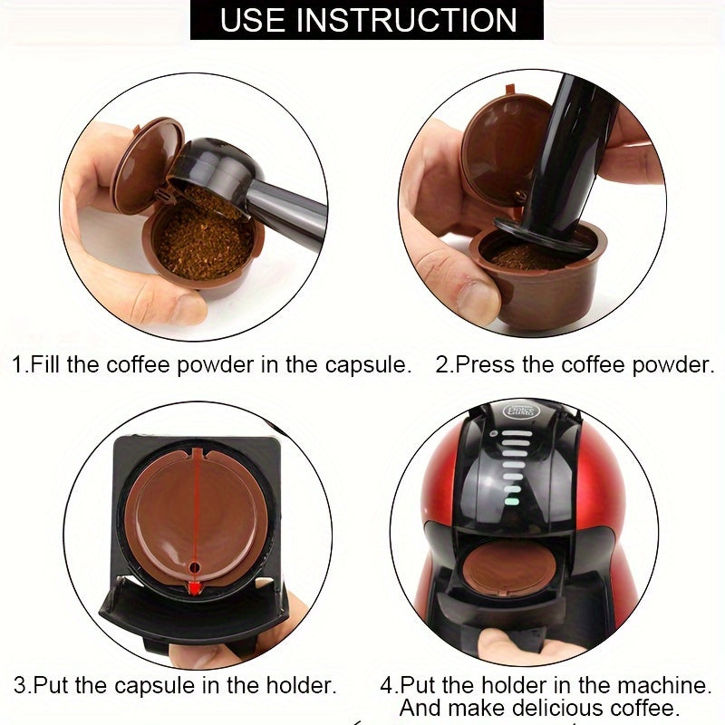 Reusable coffee capsule filters can be made using a 6-pack and a spoon brush, allowing you to create your own coffee capsules.