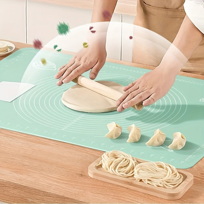 Silicone Pastry Mat - Non-Stick Baking Mat for Bread, Candy, Cookies and More! Kitchen Tools and Accessories for Home Baking.