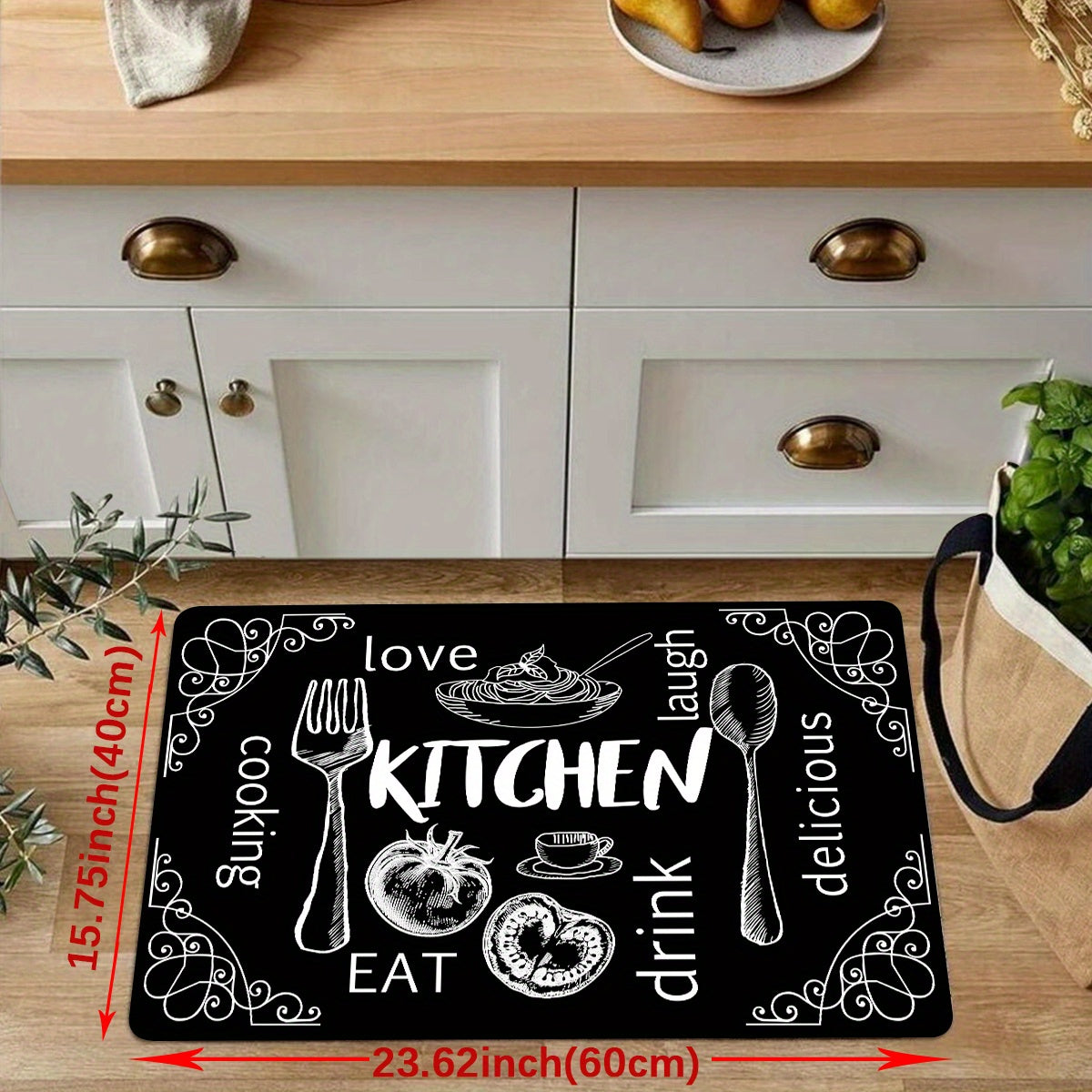 Anti Fatigue Kitchen Mat provides comfort, durability, and safety in the kitchen. This non-slip cushioned rug is perfect for standing in the kitchen for long periods of time. It is heavy duty and waterproof, making it ideal for use in the kitchen