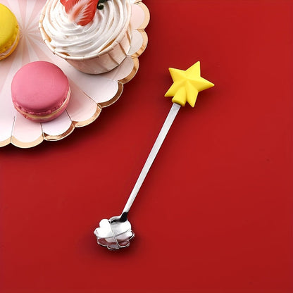 Top Pick: Adorable Christmas Cartoon Stainless Steel Spoon for Milk, Coffee, Desserts, Honey, and Seasonings