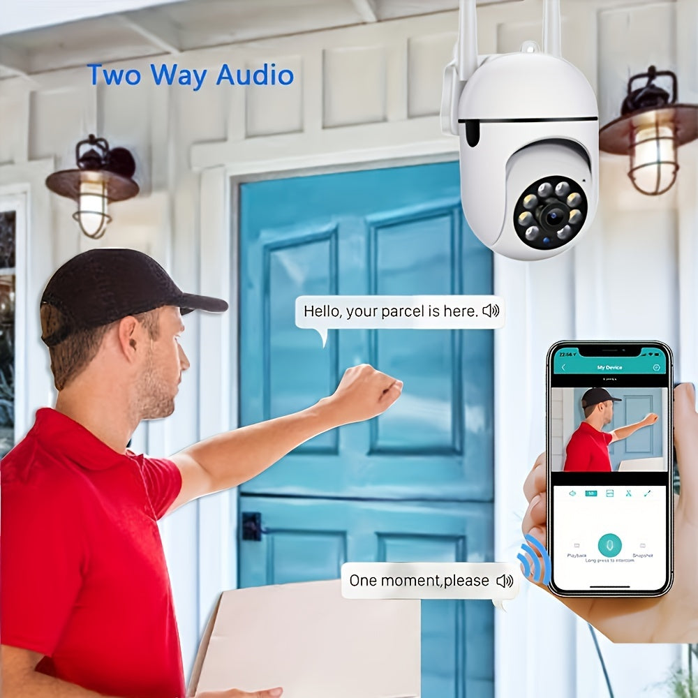 Keep your home safe and secure with the Teruhal 1080P HD Wireless Security Camera featuring Color Night Vision, 2-Way Audio, and Pan/Tilt/Zoom capabilities. This smart home and safety monitor ensures peace of mind and reliable surveillance.