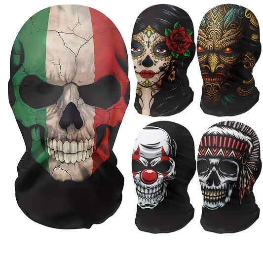 Stylish Patterned Breathable Masks with Adjustable Elastic Straps, Perfect for Parties, Suitable for both Men and Women