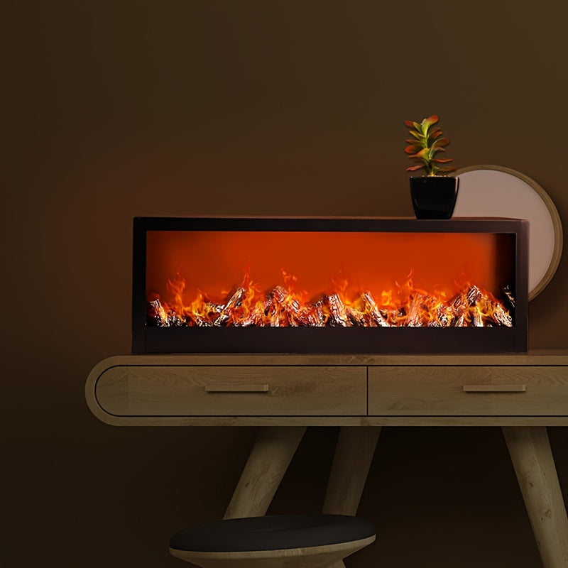 Premium LED Fireplace Lamp - Smoke and Heat-Free Ambiance Lighting, USB or Battery Operated