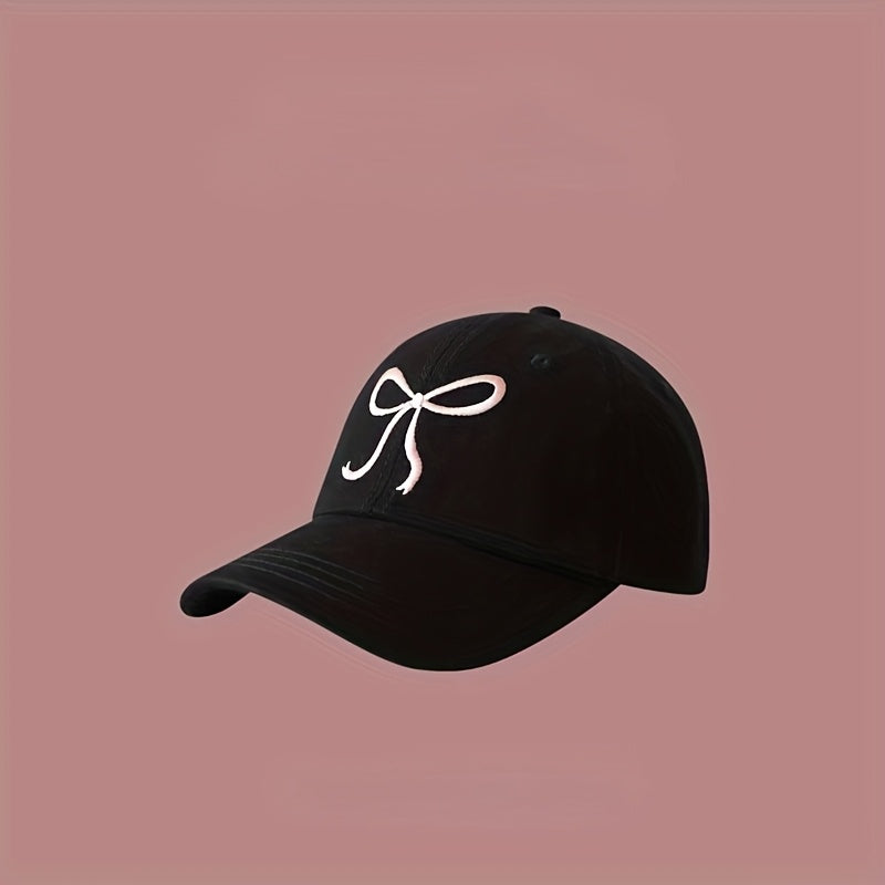 New pink bow baseball cap, perfect gift.