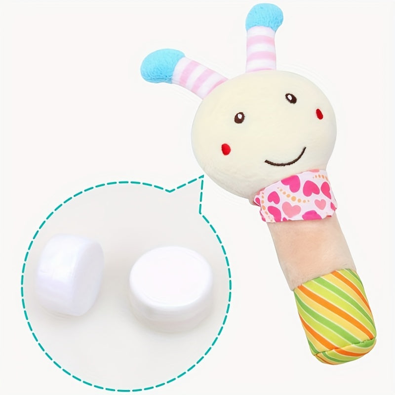 Adorable Baby Hand Rattle from the Cute Animal Series: A Plush Toy for Early Education, Fun, and Development!