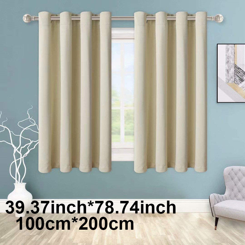 Enhance your space with this 1-panel blackout curtain in solid black color, designed to insulate against heat and cold, darken the room, and reduce incoming light. Perfect for adding style and functionality to your study, bedroom, kitchen, or living room