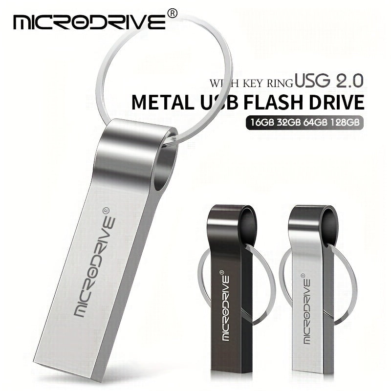 MicroDrive USB2.0 Flash Drives available in various capacities, ideal for key rings