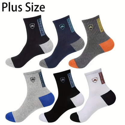 5 pairs of men's sports socks, suitable for spring and fall, EU 38-43