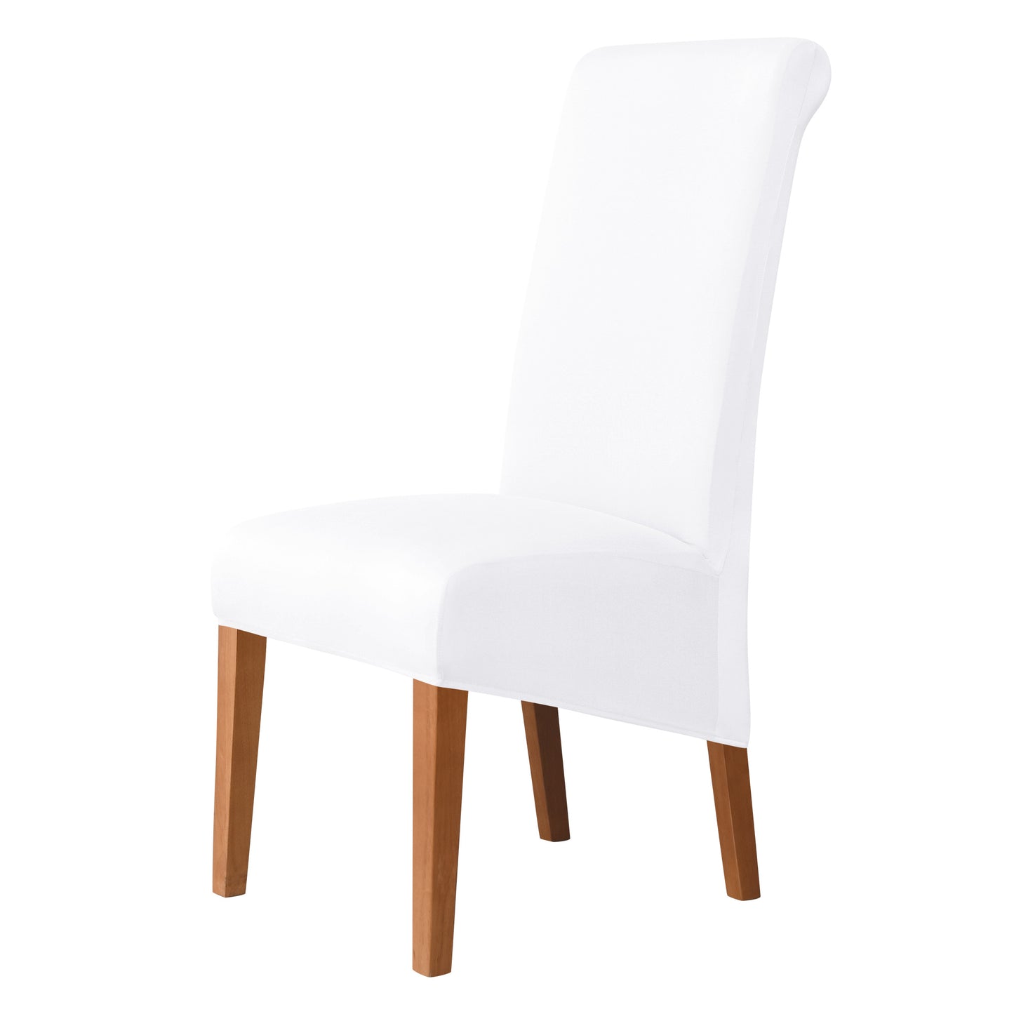 Soft, smooth elastic slipcover for large dining chairs, perfect for weddings, ceremonies, and banquets.