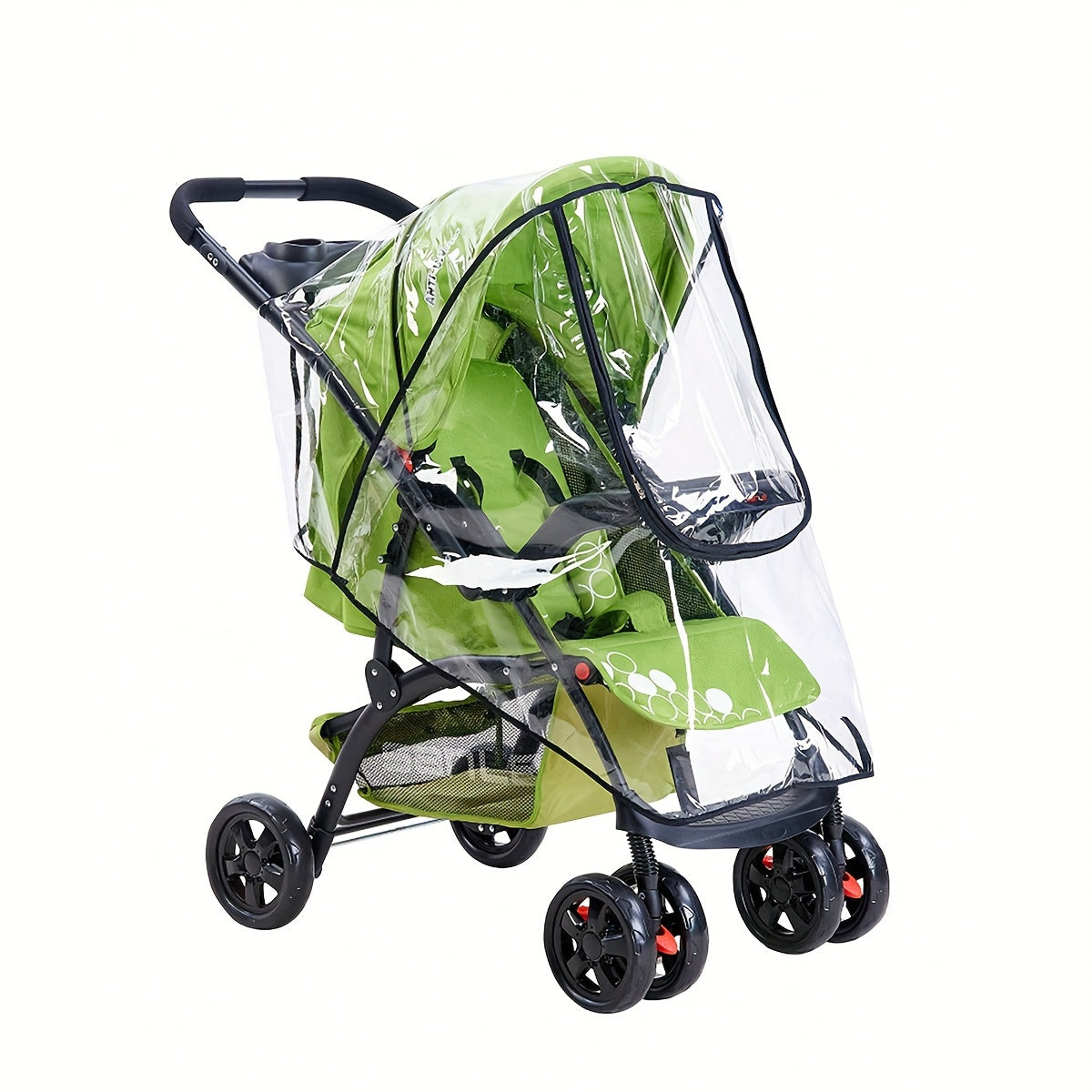 Durable Waterproof Stroller Rain Cover with Zipper - Protect Youngsters Carriages from Wind and Rain