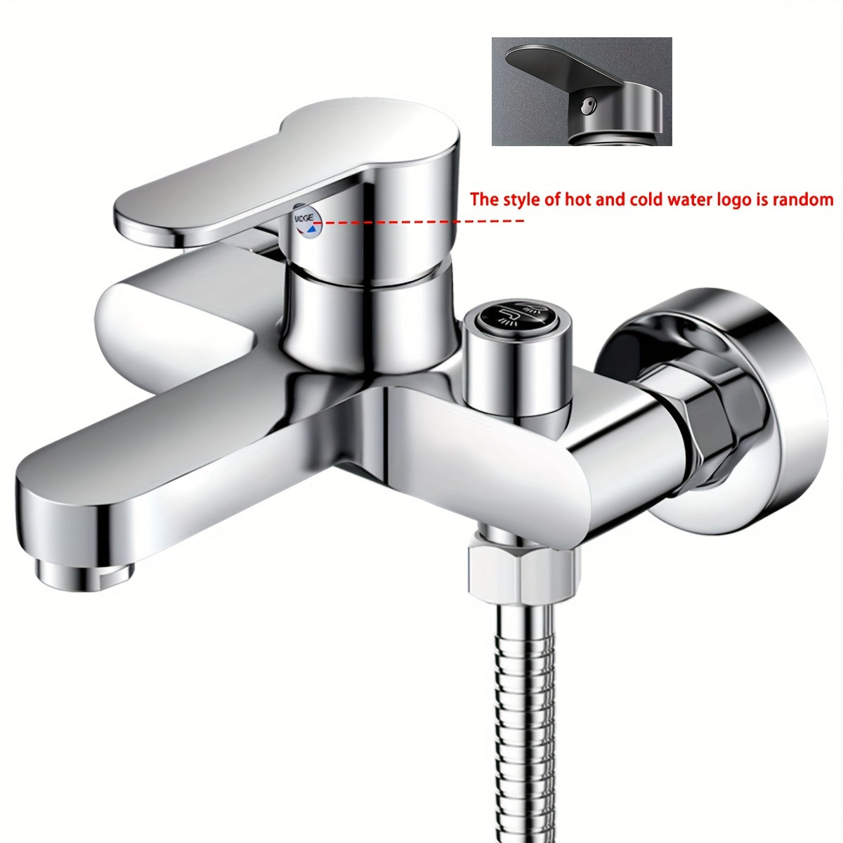 Wall-mounted bathroom shower faucet with handheld hand shower, bathtub mixer set, single handle basin sink pull out faucet, and rainfall spray head.