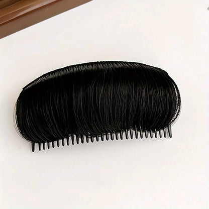 Vintage style hair padding clip for women made of polyester fiber, creating a natural and invisible volumizing effect. Features a fluffy top hair pad and bouffant bun maker accessory