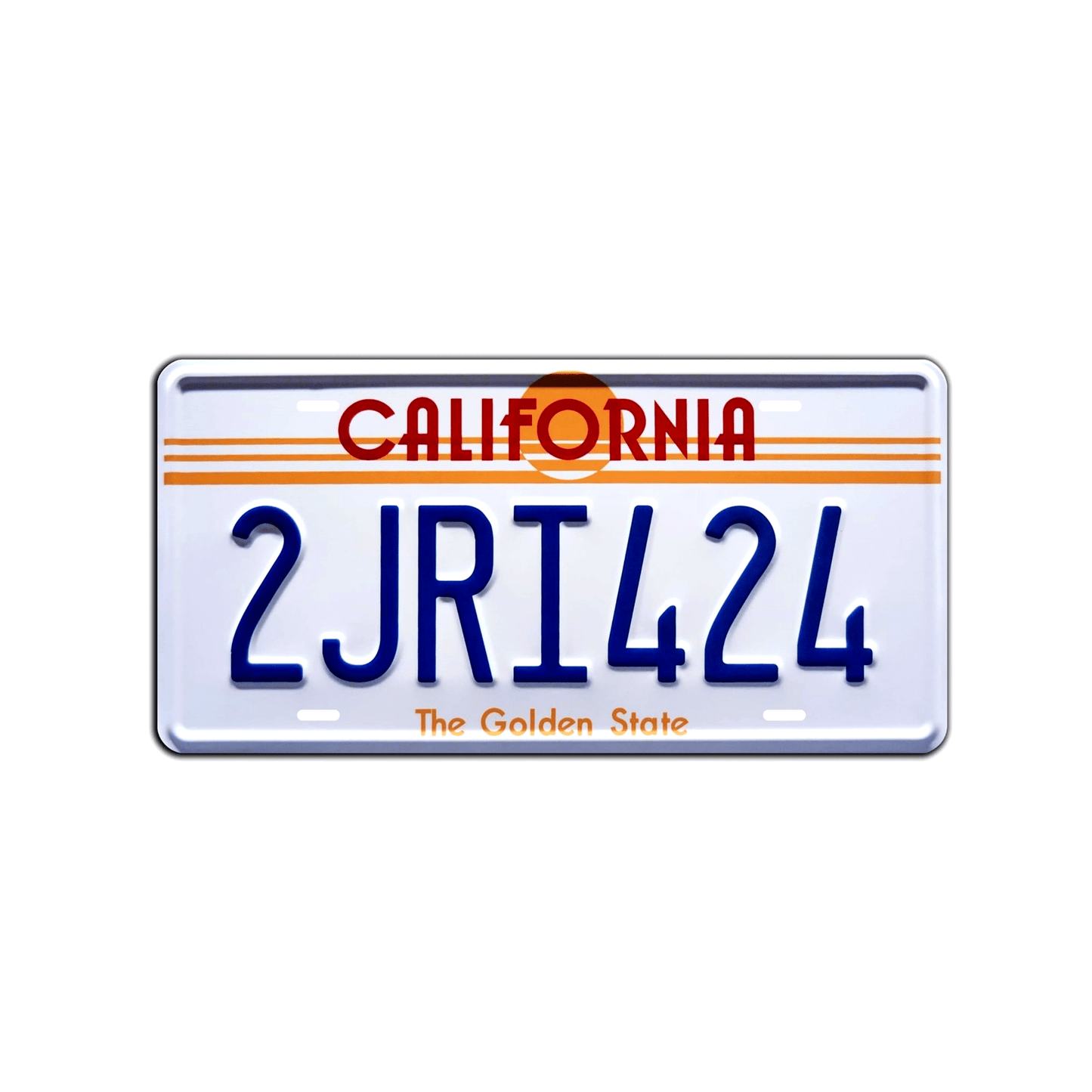 California License Plate Metal Tin Sign - Novelty Home Decor for Room, Wall, Bathroom, Bar, Cafe, Garage, and Farmhouse (11.81"x5.91"/30x15cm)