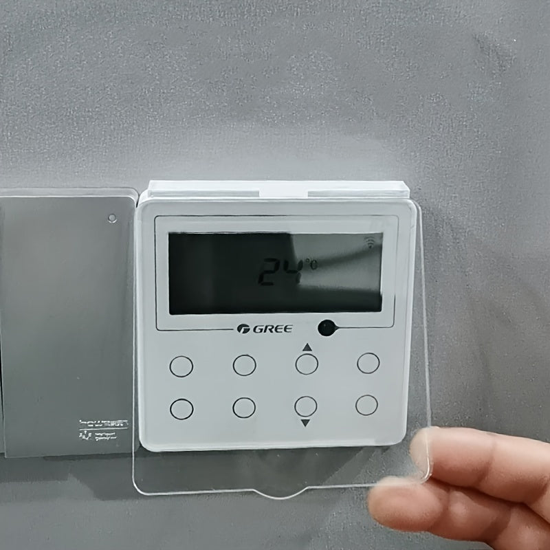 Cover to Protect Switch from Youngsters: Waterproof, Touch-Sensitive Central Air Conditioning Panel Thermostat and Bathroom Fan with Light-Shielding Features