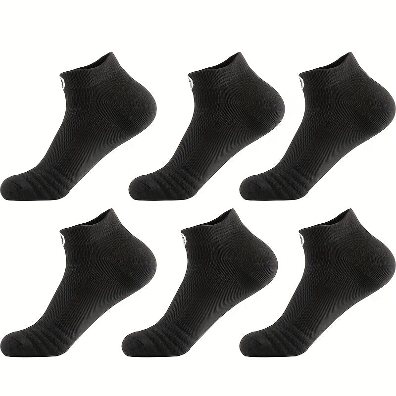 Soft, breathable athletic socks for men. Geometric pattern, 90% polyester 10% spandex. Hand wash only.